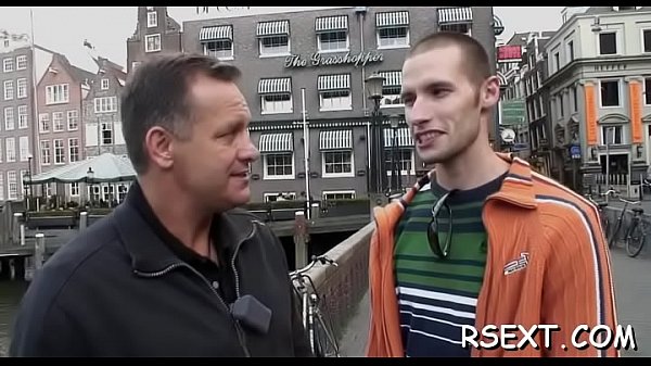 Slutty slut gets down on knees and sucks a big dick wildly