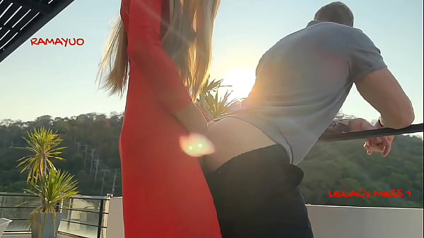 Download Video - LEGACY MESS&colon; STYLISH Horny ladyboy with big cock in RED fucks her client&period; CANDY&period;