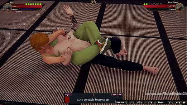 Gigi VS Karen Krash (Naked Fighter 3D)