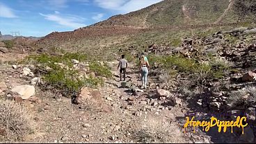 Mountain Side Double Sucking with HoneyDippedC & MoeBooty