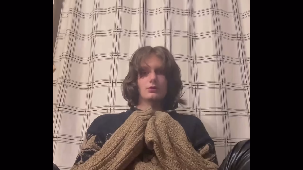 POV: You catch your Femboy best friend wearing your sweater