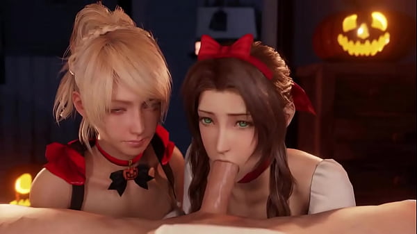 Final Fantasy girls blowjob compilation