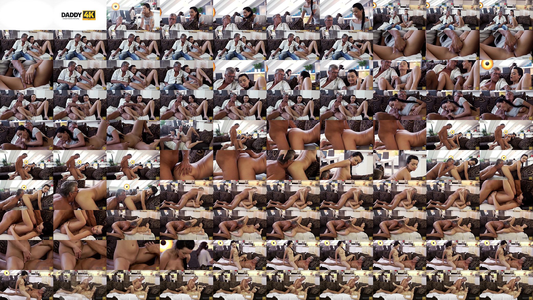 DADDY4K. Horny brunette unleashes all lust on boyfriend&#039;s old daddy 预览图