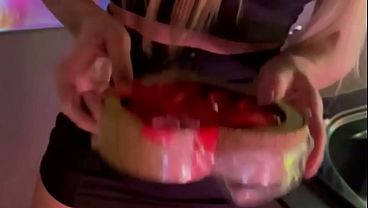 Touching that blonde girl's pussy at the gym while she's lifting weights and then fucking her in the locker room.