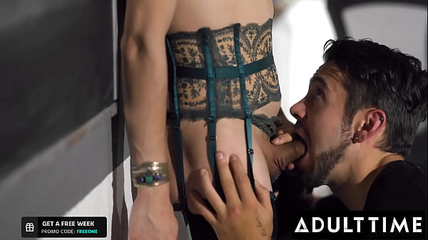 Download Video - ADULT TIME - Sexy Trans Professor Takes Open Mouth Facial From Her Favourite QB&excl;