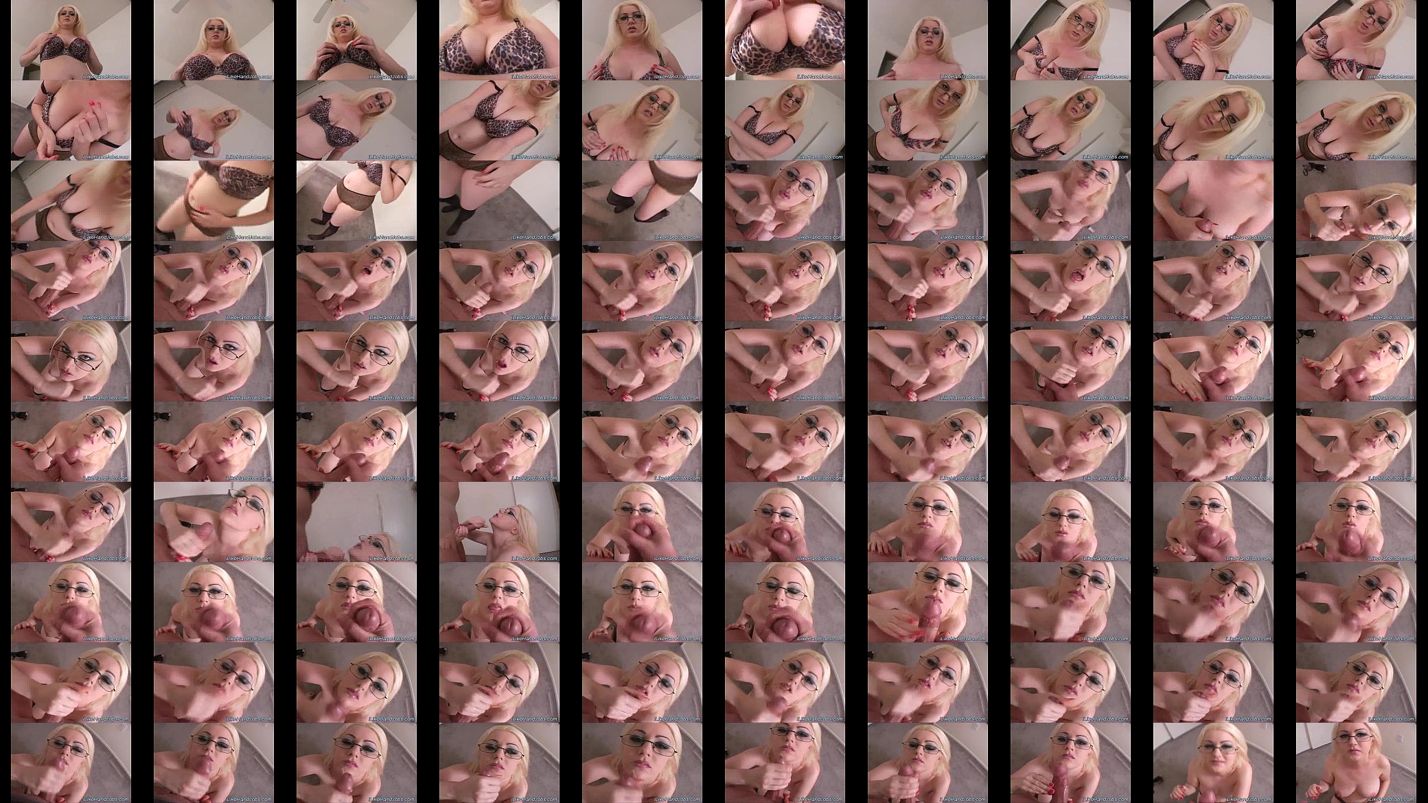 Big tits blonde does handjob 预览图