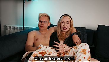 Home Alone And Stepmom Rides Me On The Couch