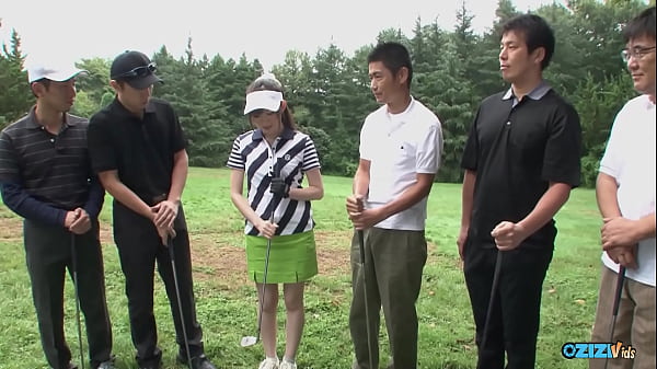 Another day golfing and sucking cocks for this super sexy bitch and her handsome men