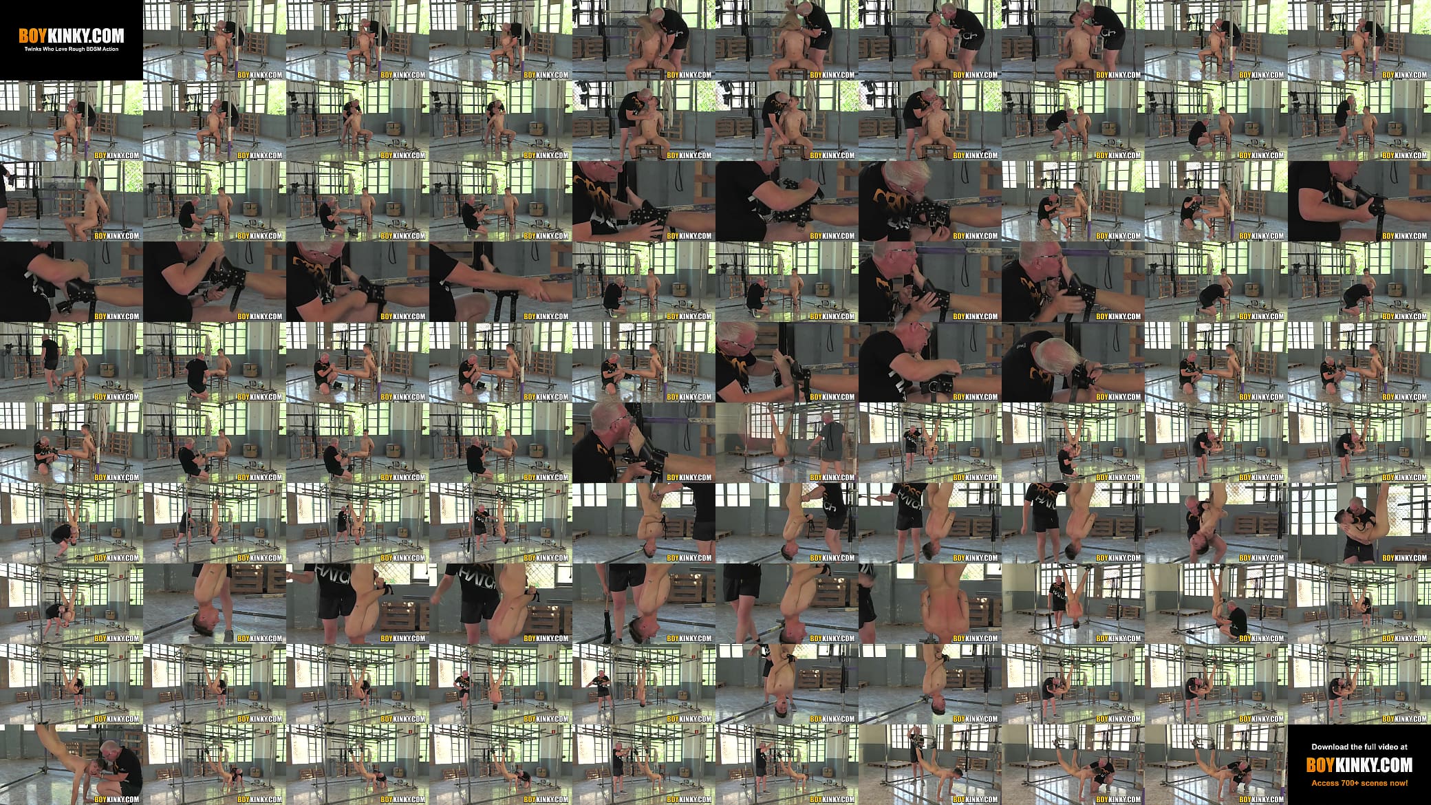 Naked twink swinging from the rafters after sadistic Sebastian Kane roped him up 预览图