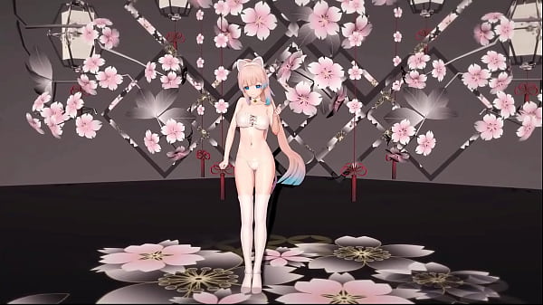 Genshin Impact Kokomi Hentai Undress Dance Catgirl MMD 3D Blue Eyes (CLIP)