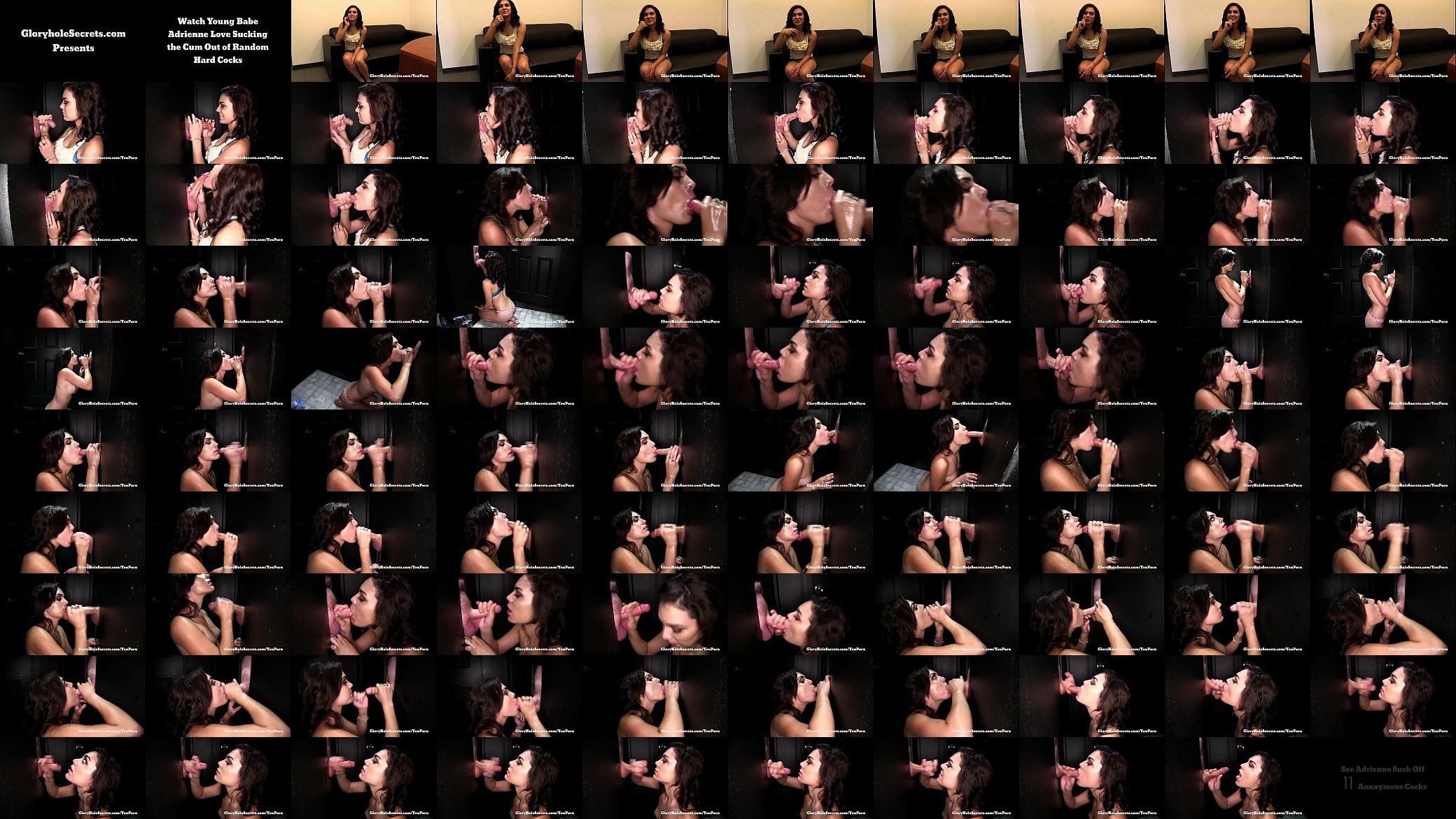 Japornvideos.com - Gloryhole Secrets Adrienne swallows 6 strangers loads of cum 预览图