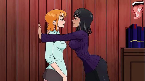 Futanari Nami fucks Nico Robin