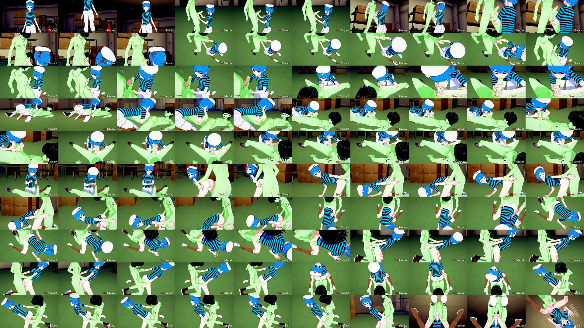 Gorillaz - 2D x Murdoc Handjob, Blowjob and Doggy Style Bareback - Yaoi 3D 预览图