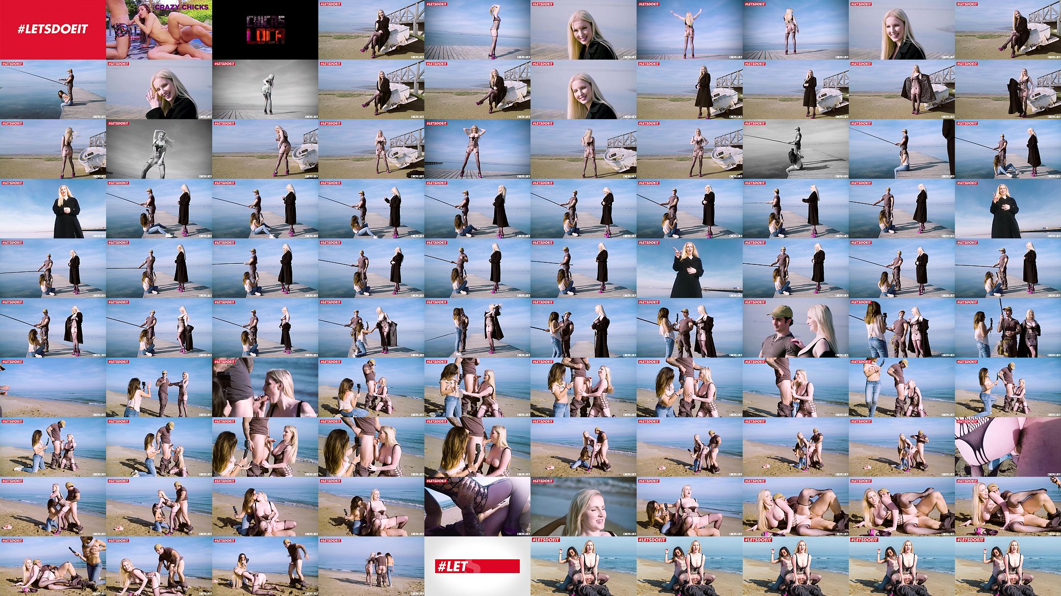 LETSDOEIT - Blonde Pornstar Seduces and Fucks Guy with GF Watching (Frida Sante &amp; Georgie Lyall) 预览图
