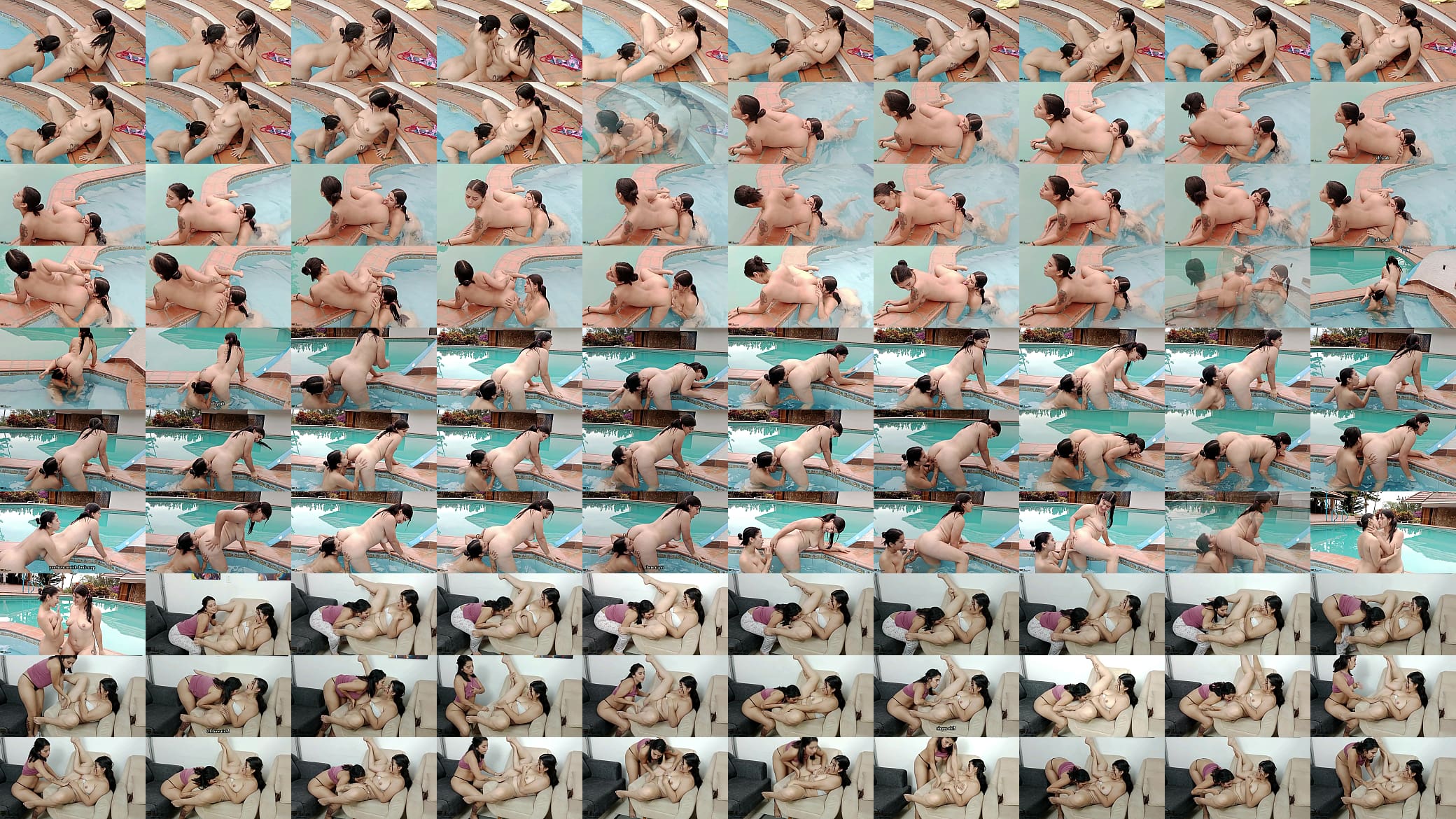 Mi hermosa hermanastra Vayolet Lame mi co&ntilde;o es la piscina, Es una lesbiana muy cachonda 预览图