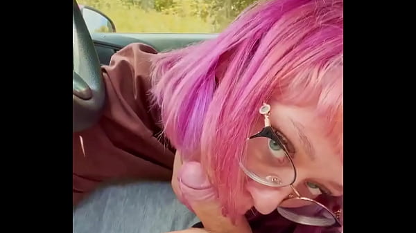 Sabrina Nicholas blowjob in the car until I cum in her mouth