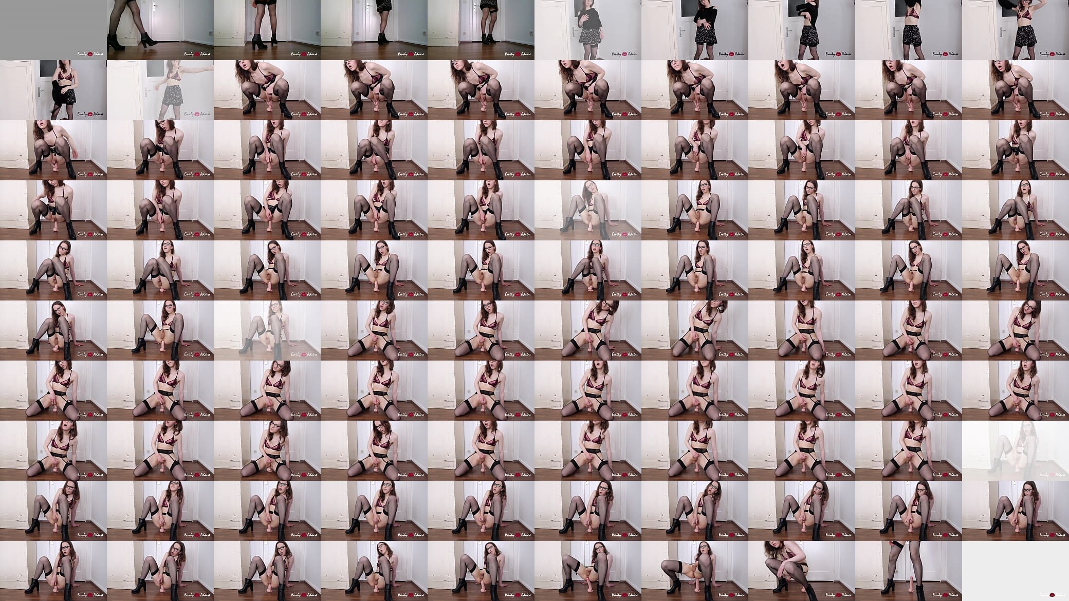 trans* girl riding a huge dildo - Emily Adaire 预览图