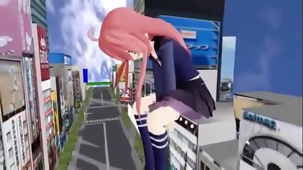 MMD Giantess tiny try to escape (with sound)