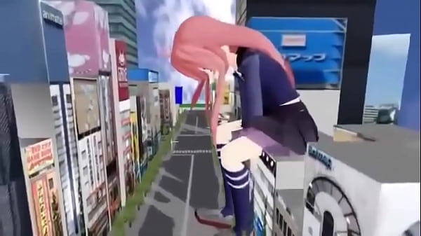 MMD Giantess tiny try to escape (with sound)