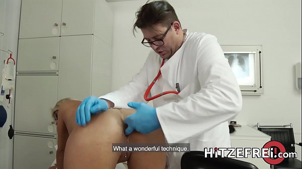 Busty blonde German MILF fucked by her doctor