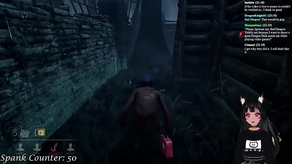 VTuber LewdNeko Plays DBD and Gets Spanked Part 2