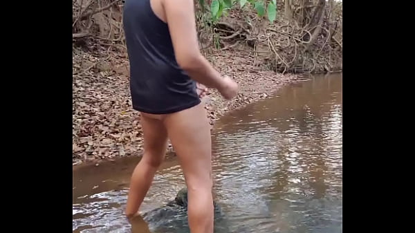 Me showing off and masturbating with a dildo in...