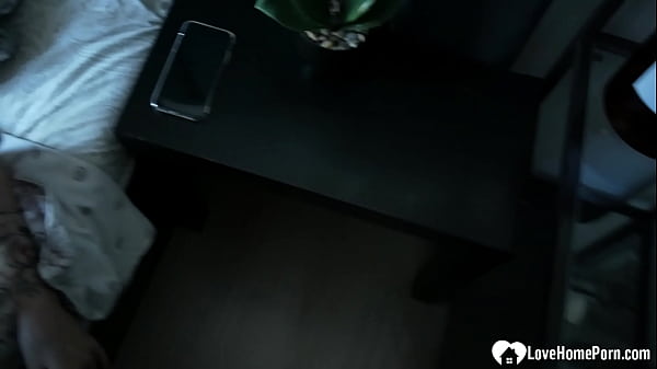 Intense doggy style sex on the bed