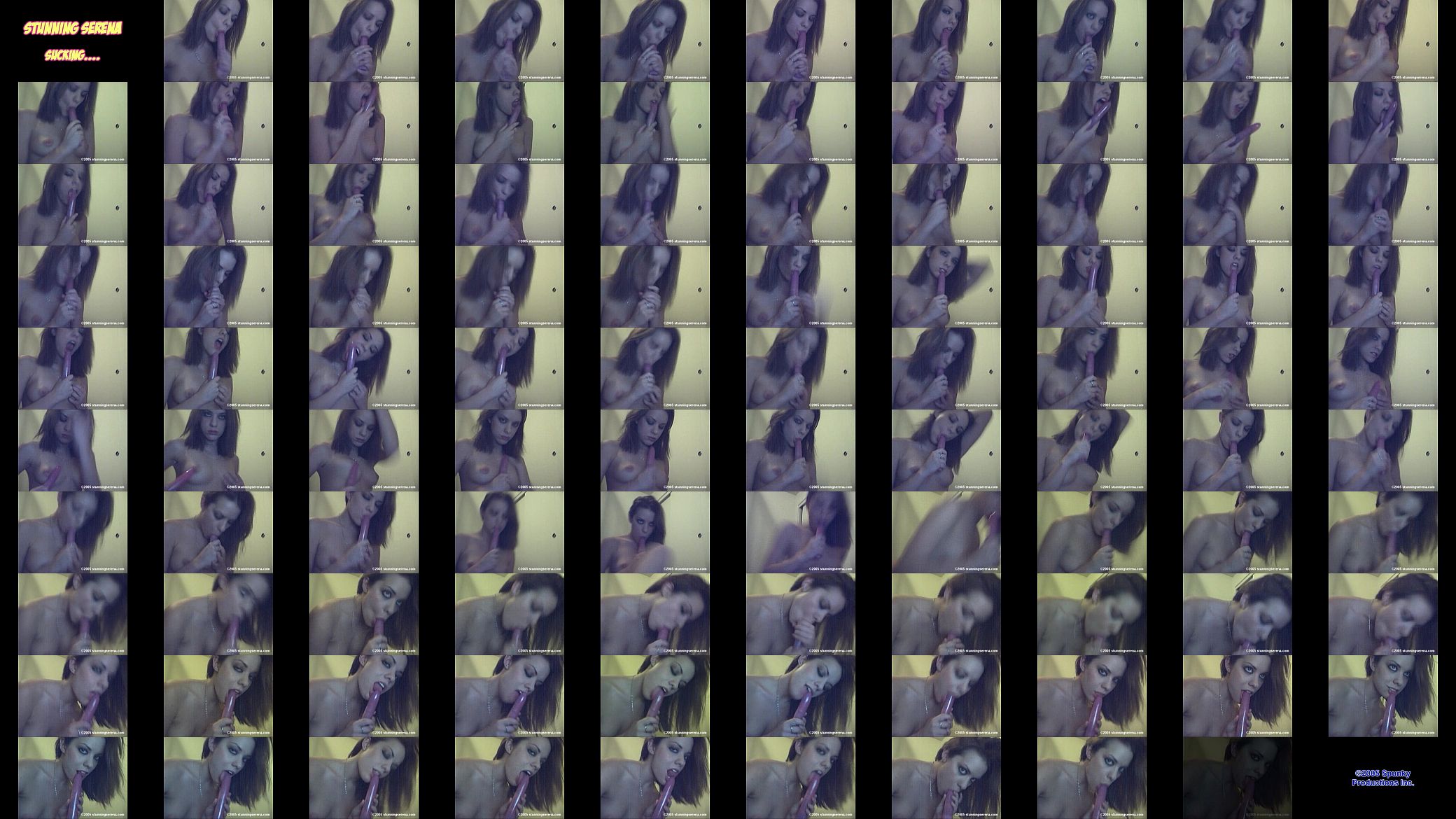 Serena Sucking Her Vibrator - Sexy Ass Web Model Vintage 预览图