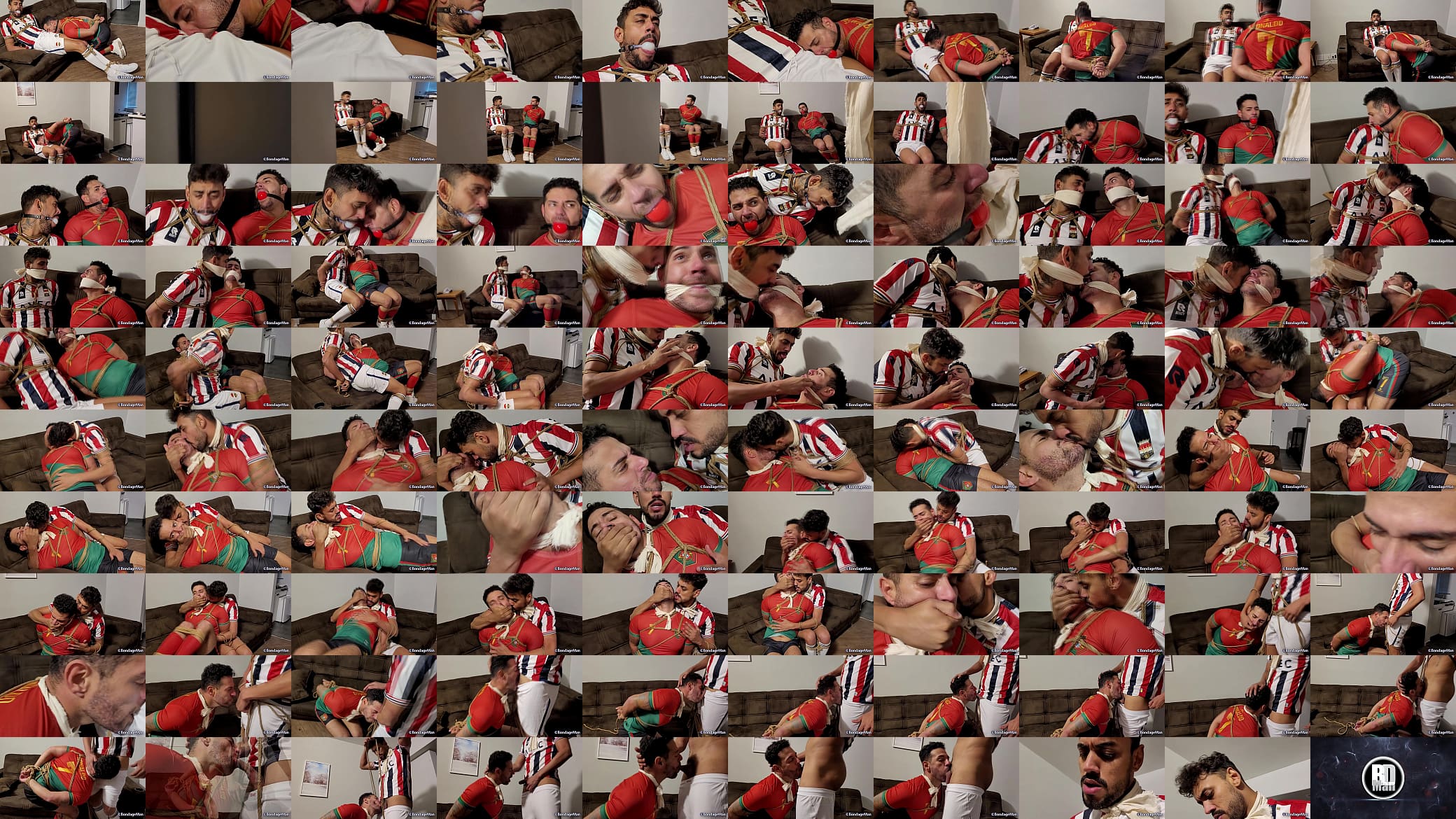 Leicy and Zayan soccer players bound and gagged together | PREVIEW 预览图