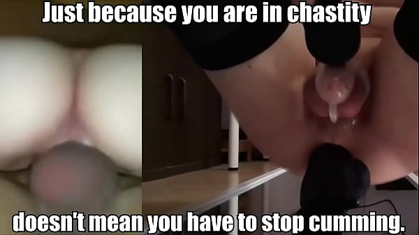 Sissy Laura - Cumming in Chastity - BBC (Edit)