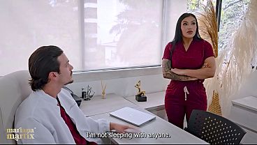 Mariana's Anay Episode VI: Mariana is fired after having a threesome with her boss and the secretary - Mariana Martix, Andrea Castro & Joe Dimarco