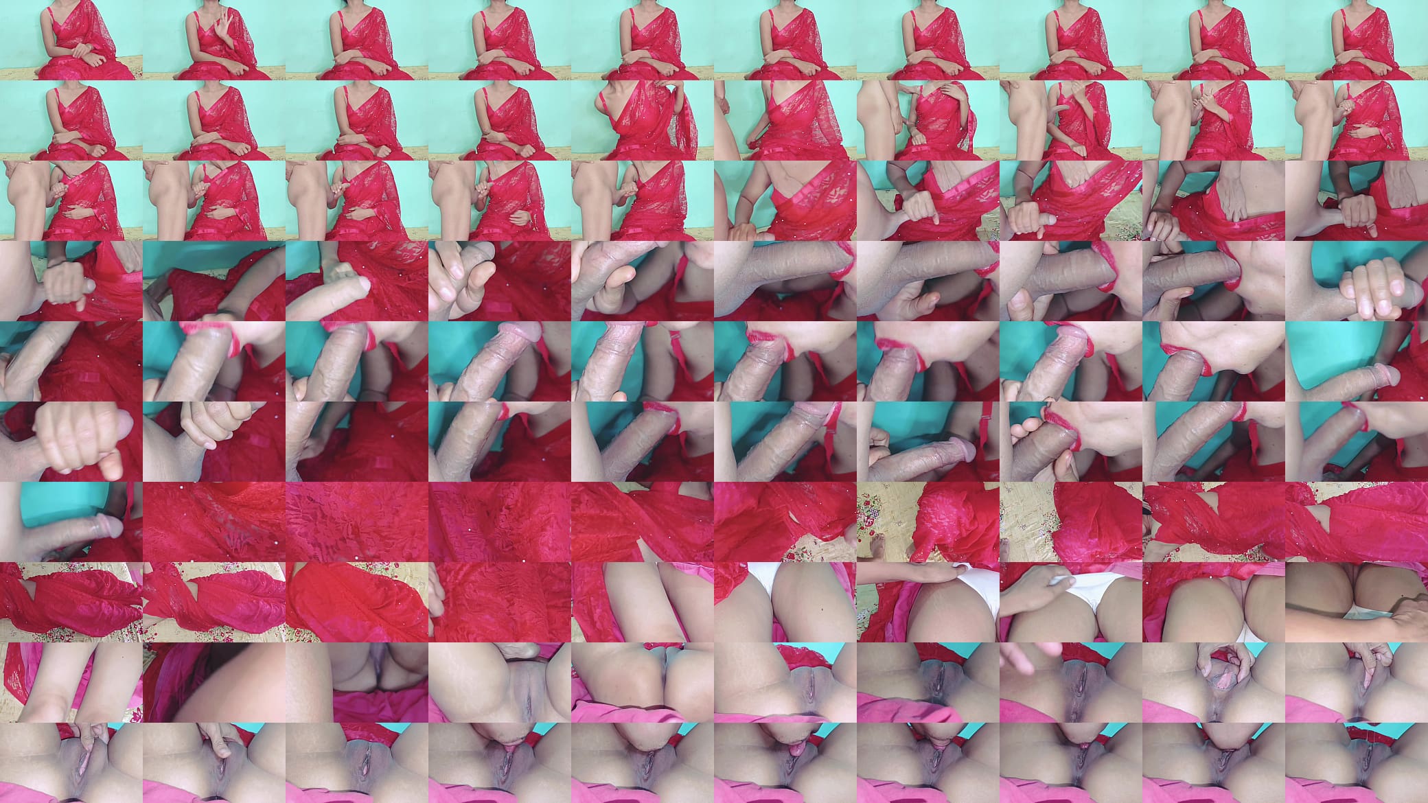 Red Indian traditional dress saree Fuck Pussy Licking 预览图