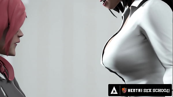 HENTAI SEX UNIVERSITY - Futanari Beauty Fucks The Principal   HER FIRST MMF CREAMPIE!