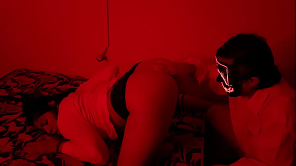 Latina stepmother fucks her stepson on Halloween