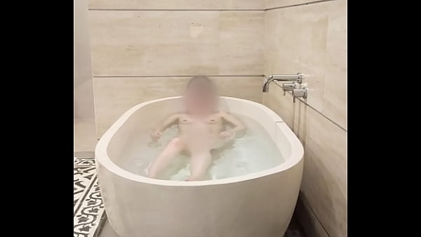 Bathing of Japanese college student