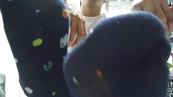 Download Video - Blue long socks after a long day