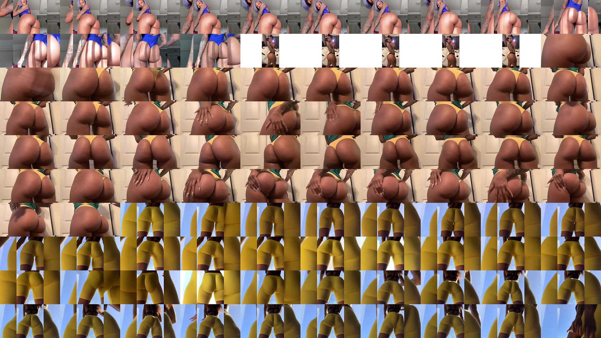 Beautiful juicy black ass teasing 预览图