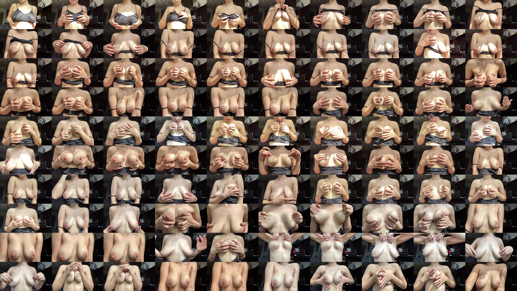 Breasts of a young mother. Close up of saggy tits 预览图