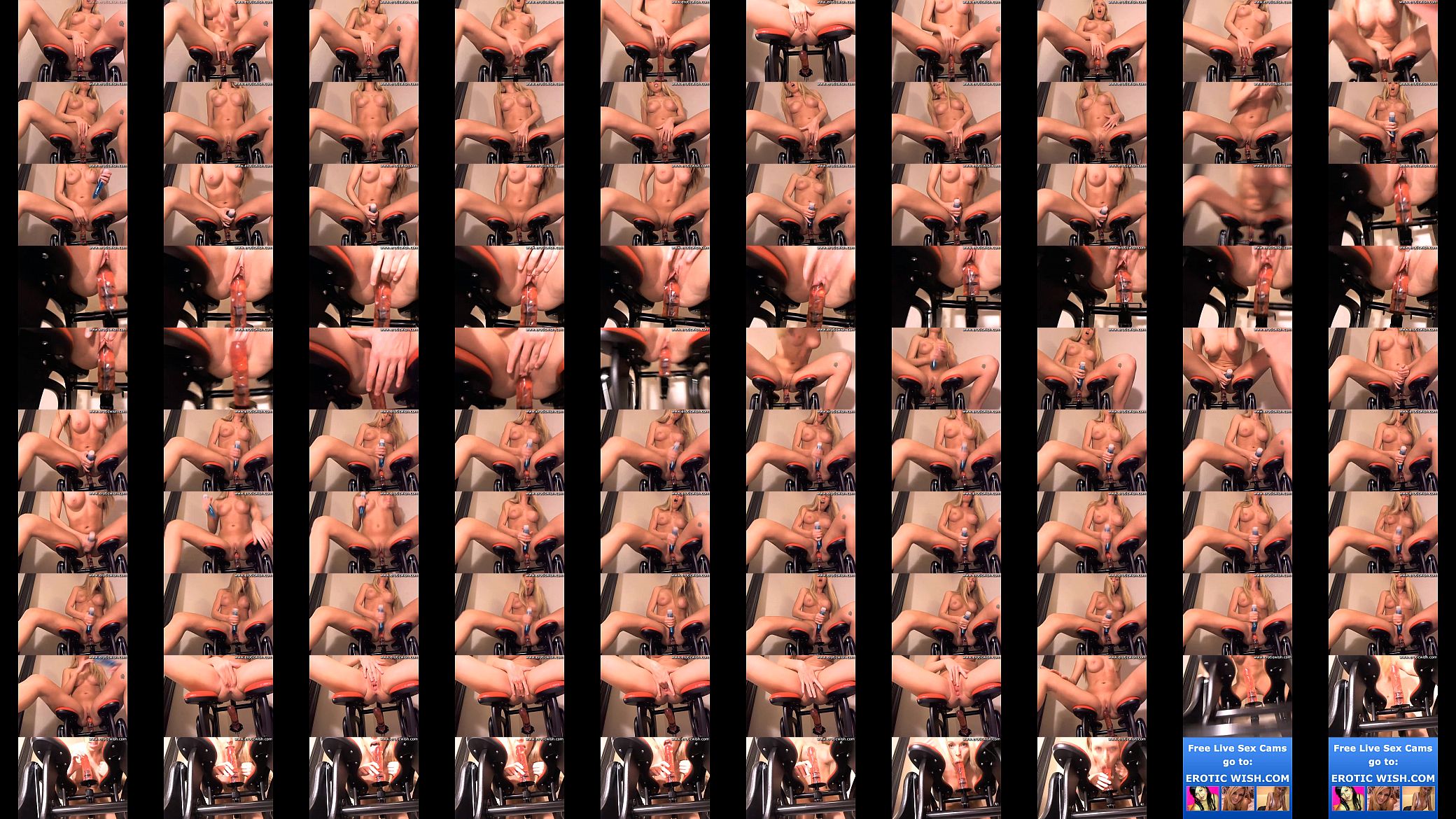 Crazy blond girl rides cock chair 预览图