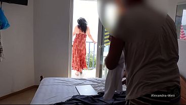 Download Video - PUBLIC&excl; ALL INCLUSIVE ON THE HOTEL TERRACE