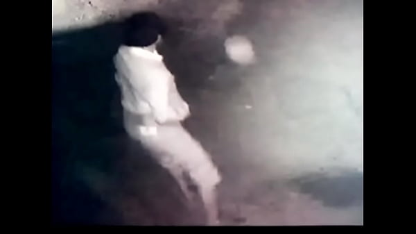 Guy pissing by caught camera