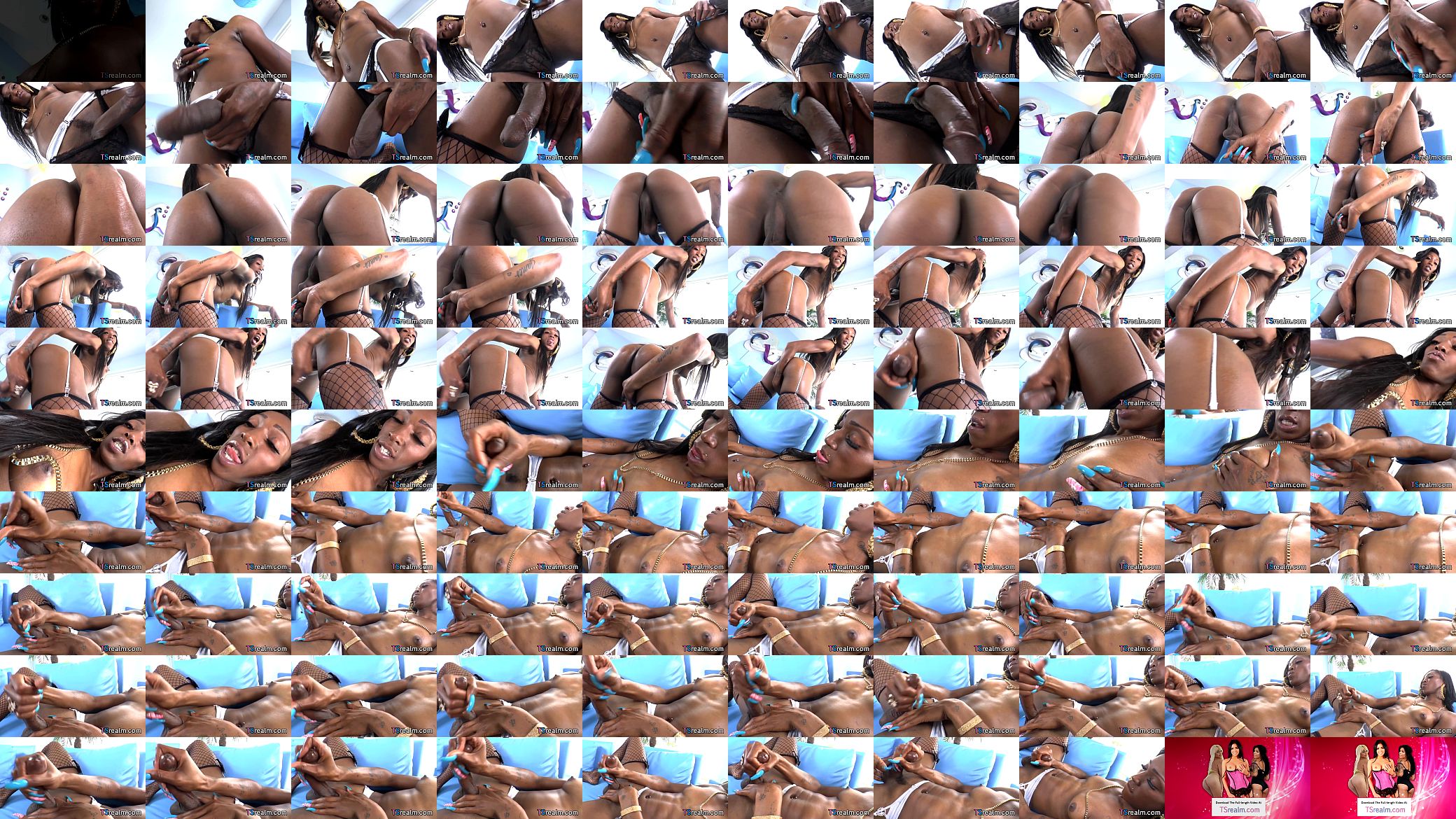 Hung Black Tgirl Nyla Melrose Masturbates 预览图