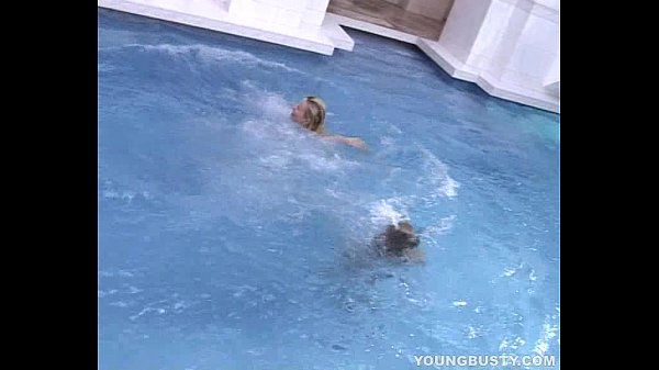 Busty young lesbians toy twats