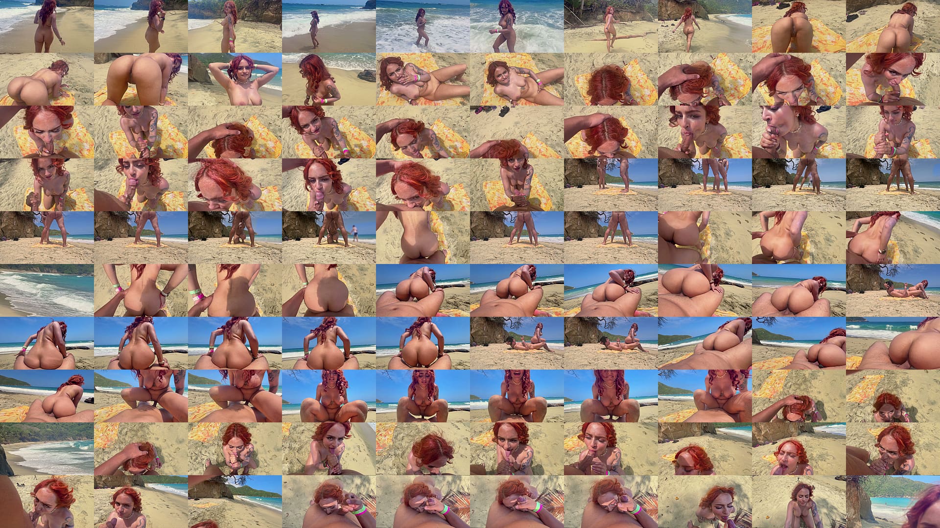 Caught Amateur Couple Naked and Having Sex at Beach by Voyeur &ndash; Stranger Watches Everything 预览图