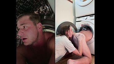 Rimming while I'm in the washing machine