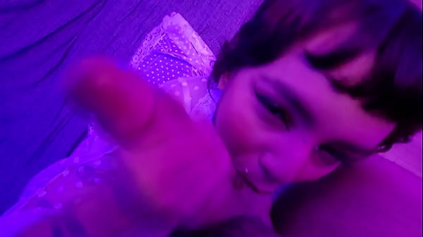 Cute Alt Teen fucks lucky guy and ends with her mouth filled with creamy cum! free