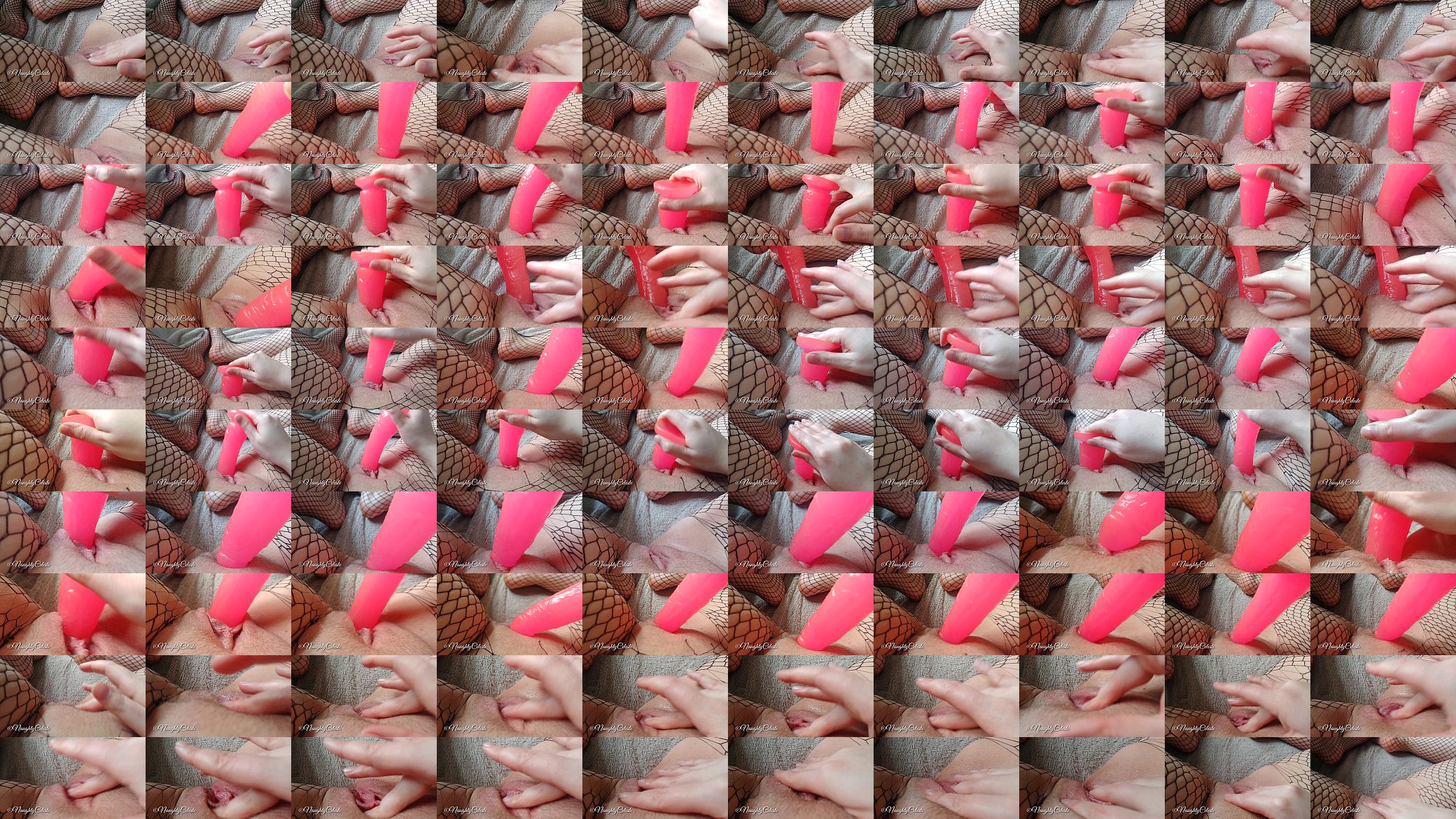 4K masturbating with dildo in sexy pantyhose 预览图