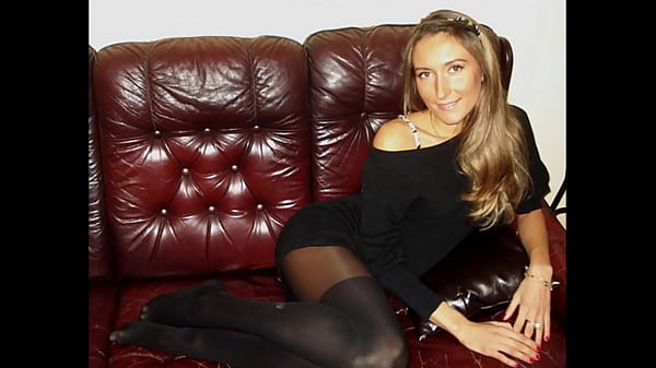 Black stockings, bondage and fucking with heels