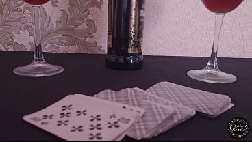 Cards, Money, One Dick | The girl lost to the guy in a card game for undressing and was fucked