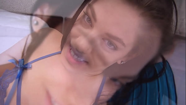 BOBBI DYLAN Sexy Skinny Brunette Huge Cock POV Blowjob and Cum Facial
